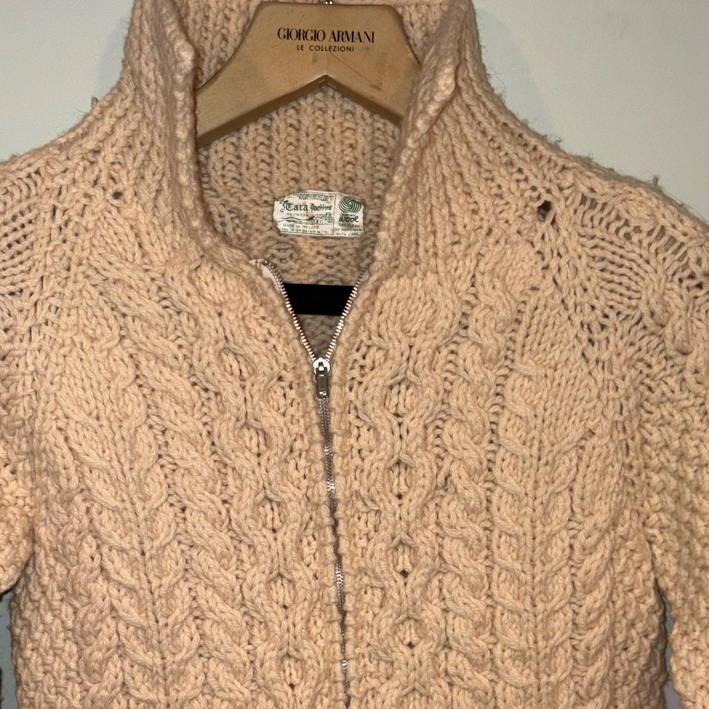 Tara Fashions Fisherman Cable Knit Sweater - Picture 3 of 6